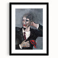 Modern Wall Art: Textured Self-Portrait – Contemporary Bold Decor Piece