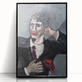 Modern Wall Art: Textured Self-Portrait – Contemporary Bold Decor Piece