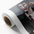 Modern Wall Art: Textured Self-Portrait – Contemporary Bold Decor Piece