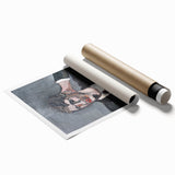 Modern Wall Art: Textured Self-Portrait – Contemporary Bold Decor Piece