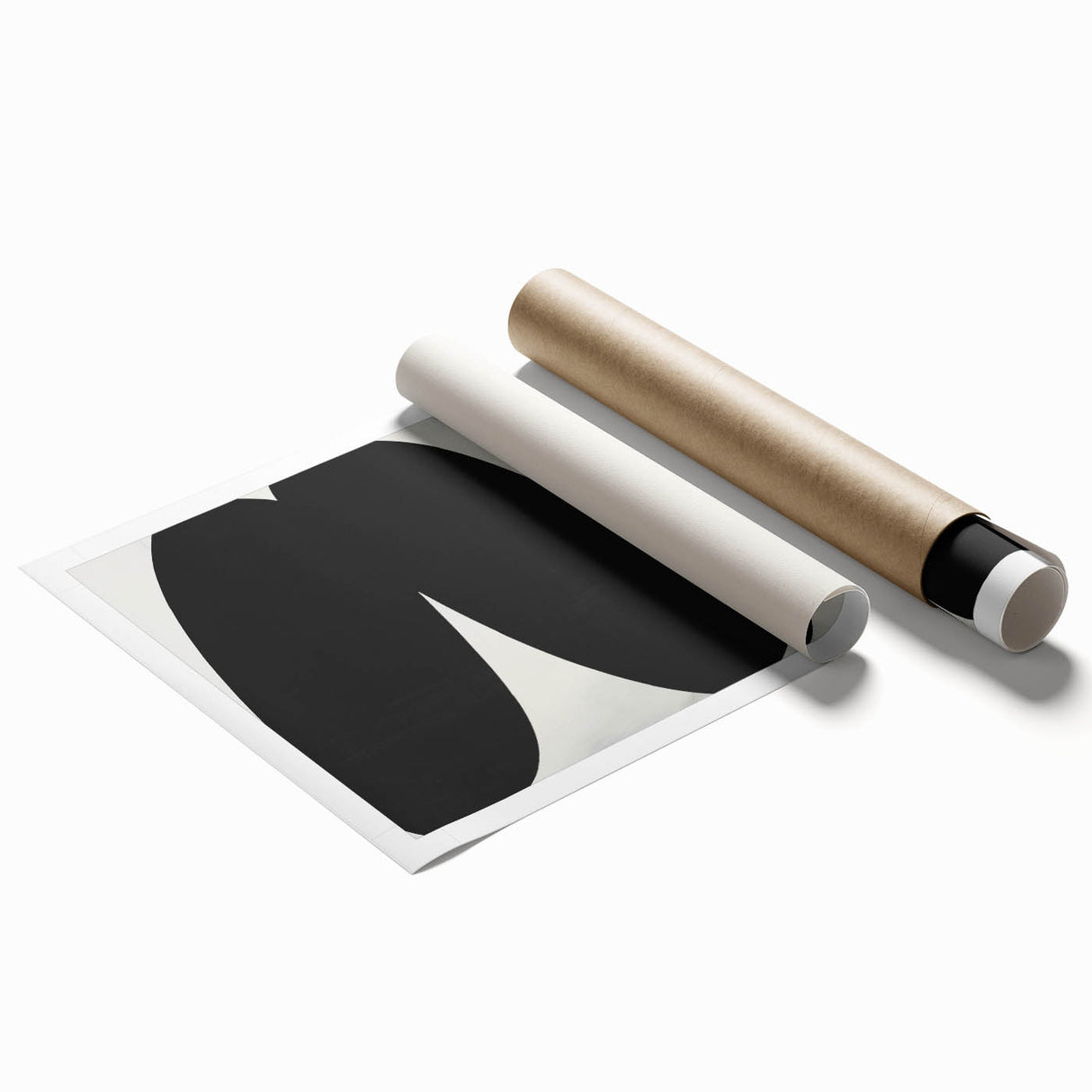 Modern Dining Room Art – Black and White Minimalist Canvas Print