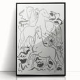 Expressionist Drawing - Three Horses | Contemporary Wall Art Print