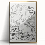 Expressionist Drawing - Three Horses | Contemporary Wall Art Print