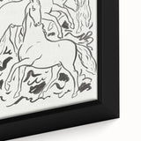 Expressionist Drawing - Three Horses | Contemporary Wall Art Print