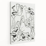 Expressionist Drawing - Three Horses | Contemporary Wall Art Print