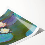 Claude Monet Water Lilies - Impressionist Wall Art Canvas Print