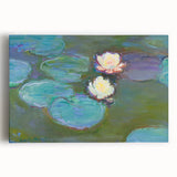 Claude Monet Water Lilies - Impressionist Wall Art Canvas Print