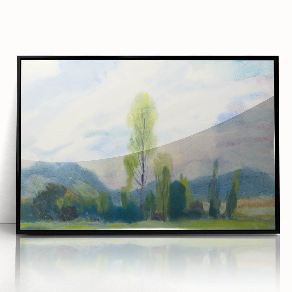 Tranquil Landscape Modern Wall Art - Serene Nature-Inspired Decor