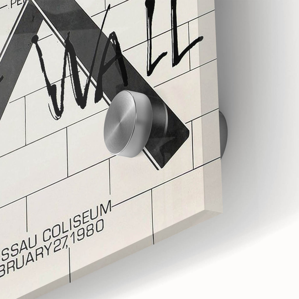 Pink Floyd The Wall 1980 Concert Poster - Nassau Coliseum