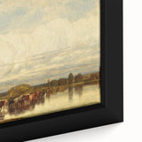 Romanticism Art: Cows Crossing a Ford by Jules Dupré - Classic Print