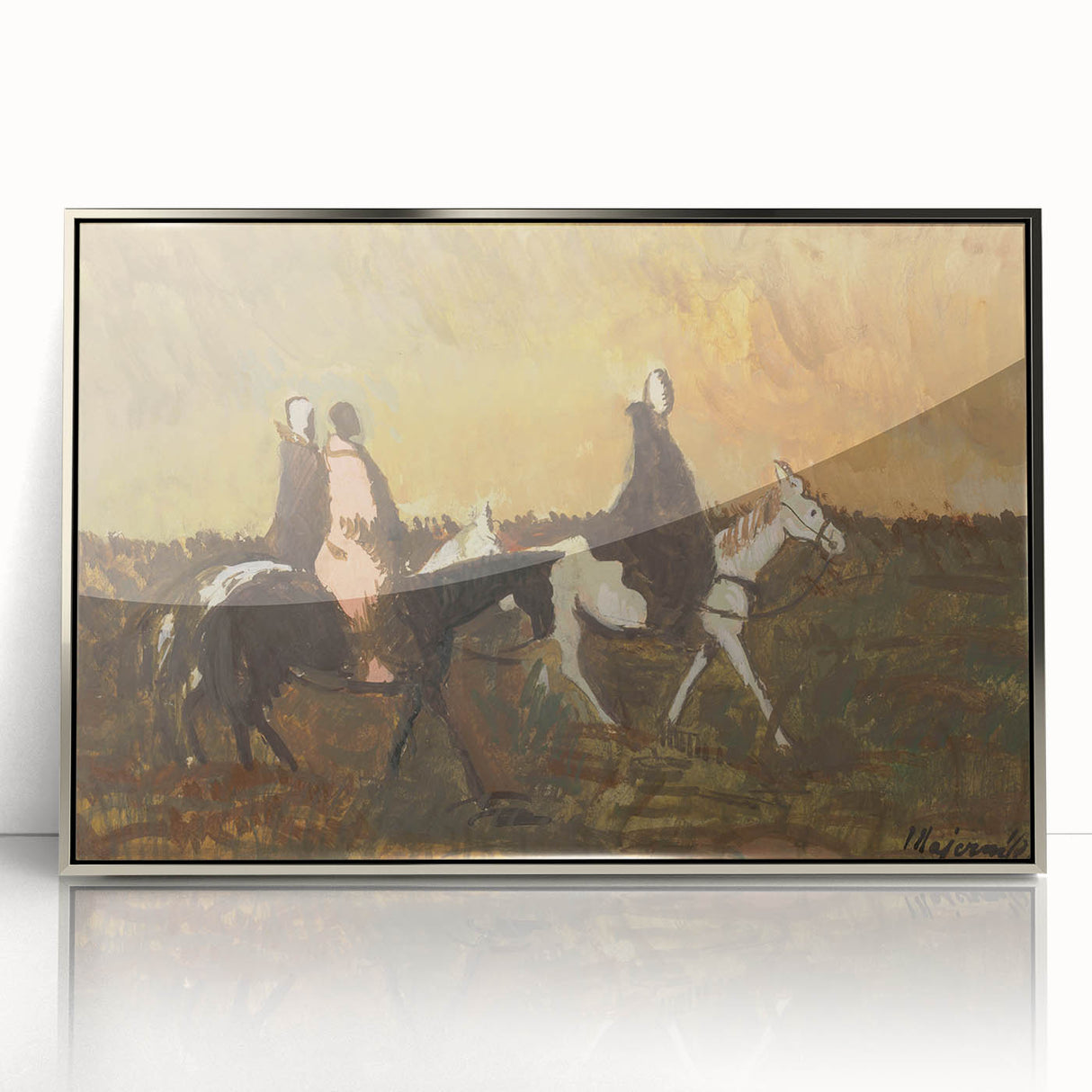 Expressionist Landscape - Three Riders | Modern Expressionism Wall Art