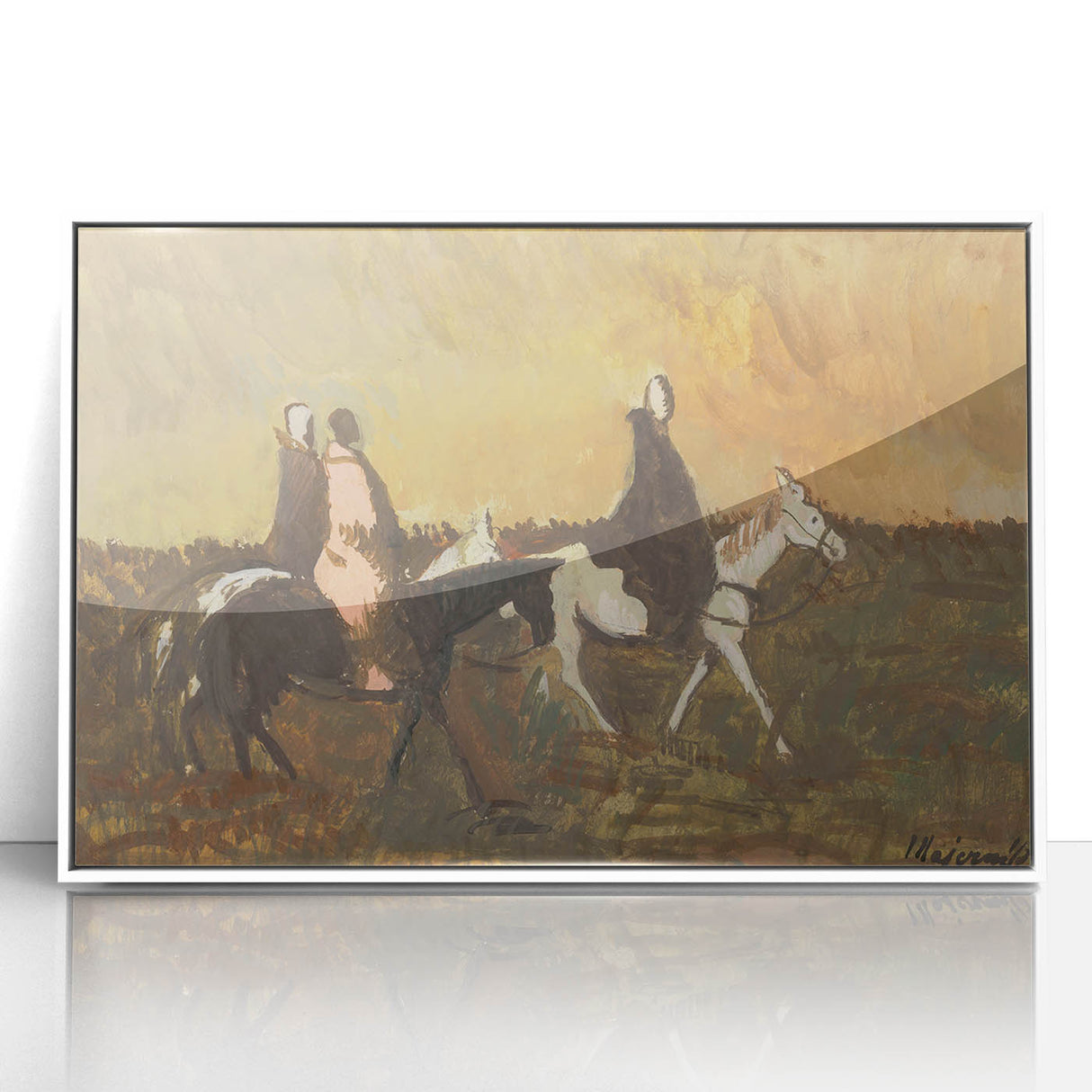 Expressionist Landscape - Three Riders | Modern Expressionism Wall Art