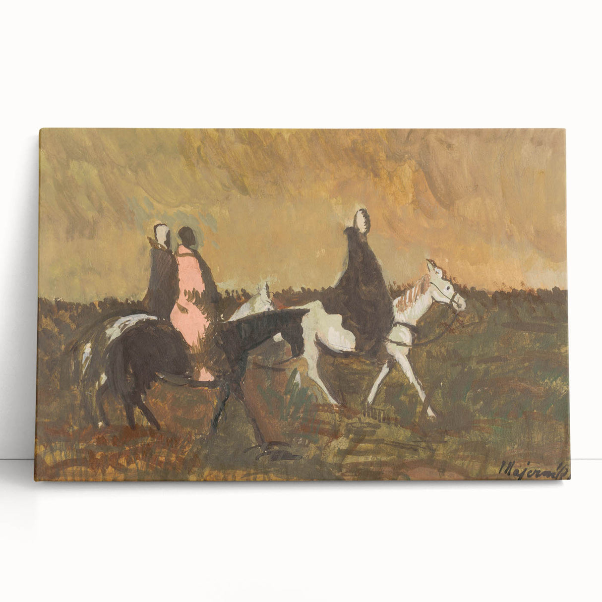 Expressionist Landscape - Three Riders | Modern Expressionism Wall Art