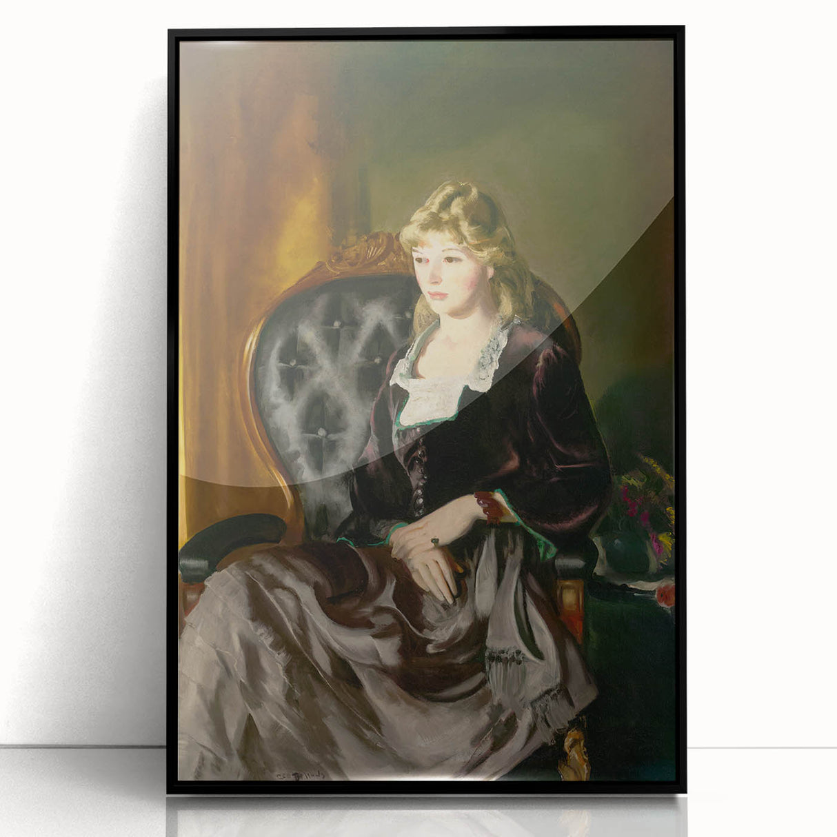 Modern Wall Art: Classic Portrait in Rich Tones – Elegant Contemporary Decor