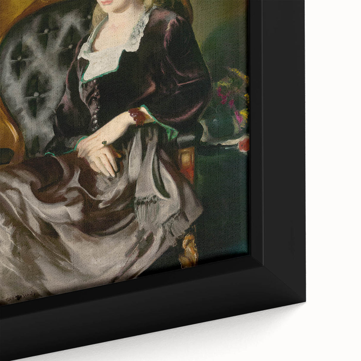 Modern Wall Art: Classic Portrait in Rich Tones – Elegant Contemporary Decor