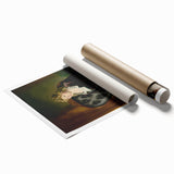 Modern Wall Art: Classic Portrait in Rich Tones – Elegant Contemporary Decor