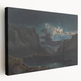Romanticism Art: New Weir on the Wye - Dramatic Landscape Canvas