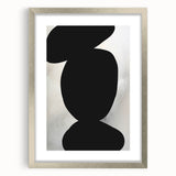 Acrylic Dining Room Artwork – Black and White Modern Abstract Art
