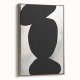 Acrylic Dining Room Artwork – Black and White Modern Abstract Art