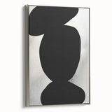 Acrylic Dining Room Artwork – Black and White Modern Abstract Art
