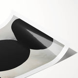 Acrylic Dining Room Artwork – Black and White Modern Abstract Art
