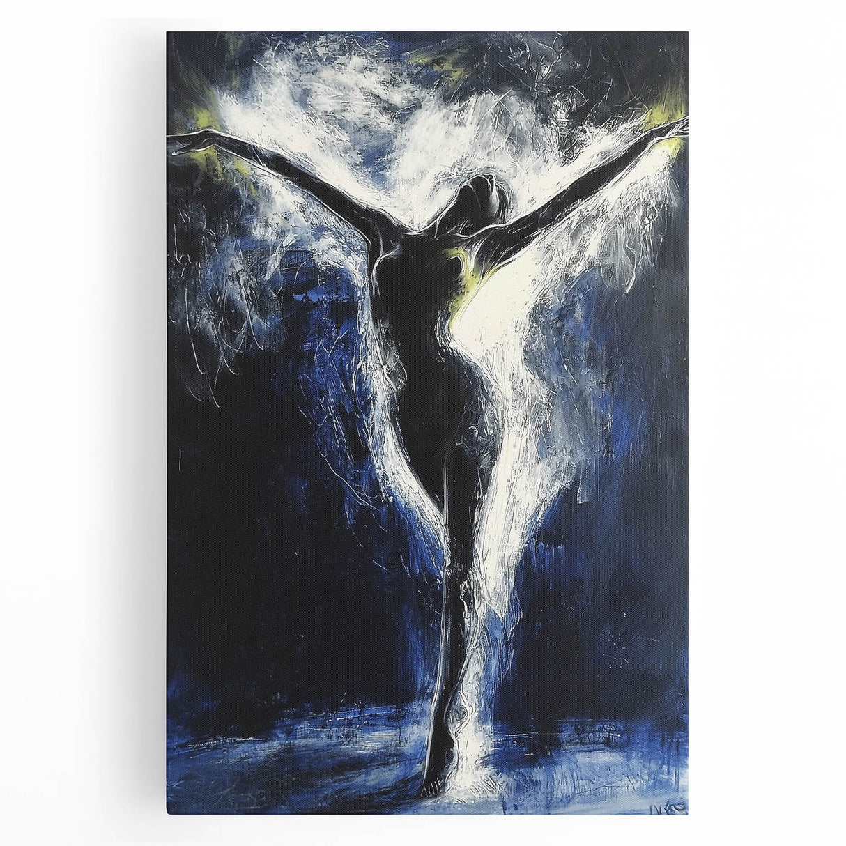 Ethereal Dance Living Room Wall Art - Modern Abstract Canvas