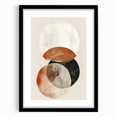 Minimalist black-framed wall art featuring an abstract design with a white mat, perfect for modern decor. Ideal for enhancing living spaces with elegance.