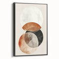 Framed minimalist black abstract wall art displayed in a sleek side view, showcasing elegant lines and modern design elements ideal for contemporary decor.