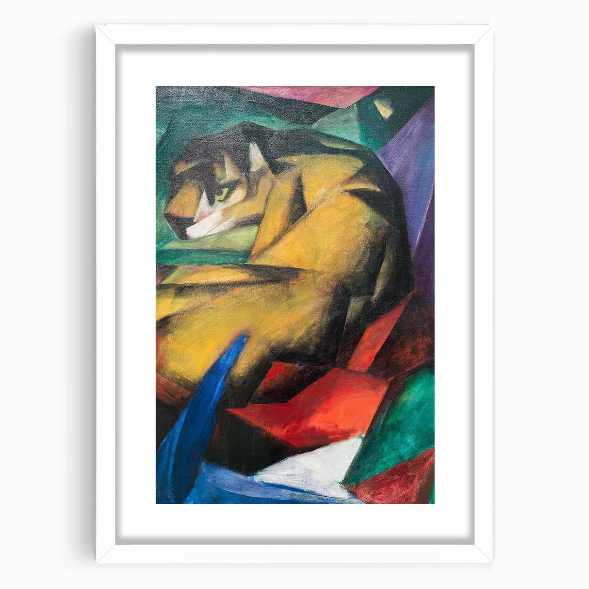 Expressionist Animal Art - Tiger by Franz Marc | Vibrant Wall Art