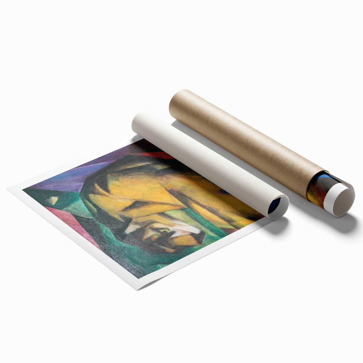 Expressionist Animal Art - Tiger by Franz Marc | Vibrant Wall Art