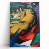 Expressionist Animal Art - Tiger by Franz Marc | Vibrant Wall Art