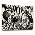 Expressionist Print - Tiger by Franz Marc | Black and White Wall Art