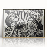 Expressionist Print - Tiger by Franz Marc | Black and White Wall Art