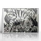 Expressionist Print - Tiger by Franz Marc | Black and White Wall Art