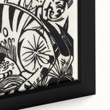 Expressionist Print - Tiger by Franz Marc | Black and White Wall Art