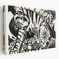 Expressionist Print - Tiger by Franz Marc | Black and White Wall Art
