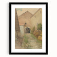 Old Yard - Impressionist Landscape Art by Lajos Csordák