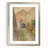 Old Yard - Impressionist Landscape Art by Lajos Csordák
