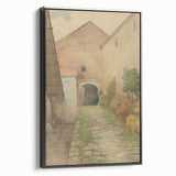 Old Yard - Impressionist Landscape Art by Lajos Csordák