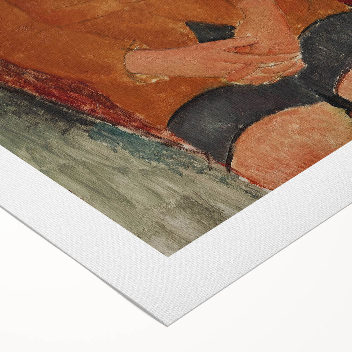 Modern Wall Art: Modigliani's Boy in Earthy Tones – Timeless Portrait Decor