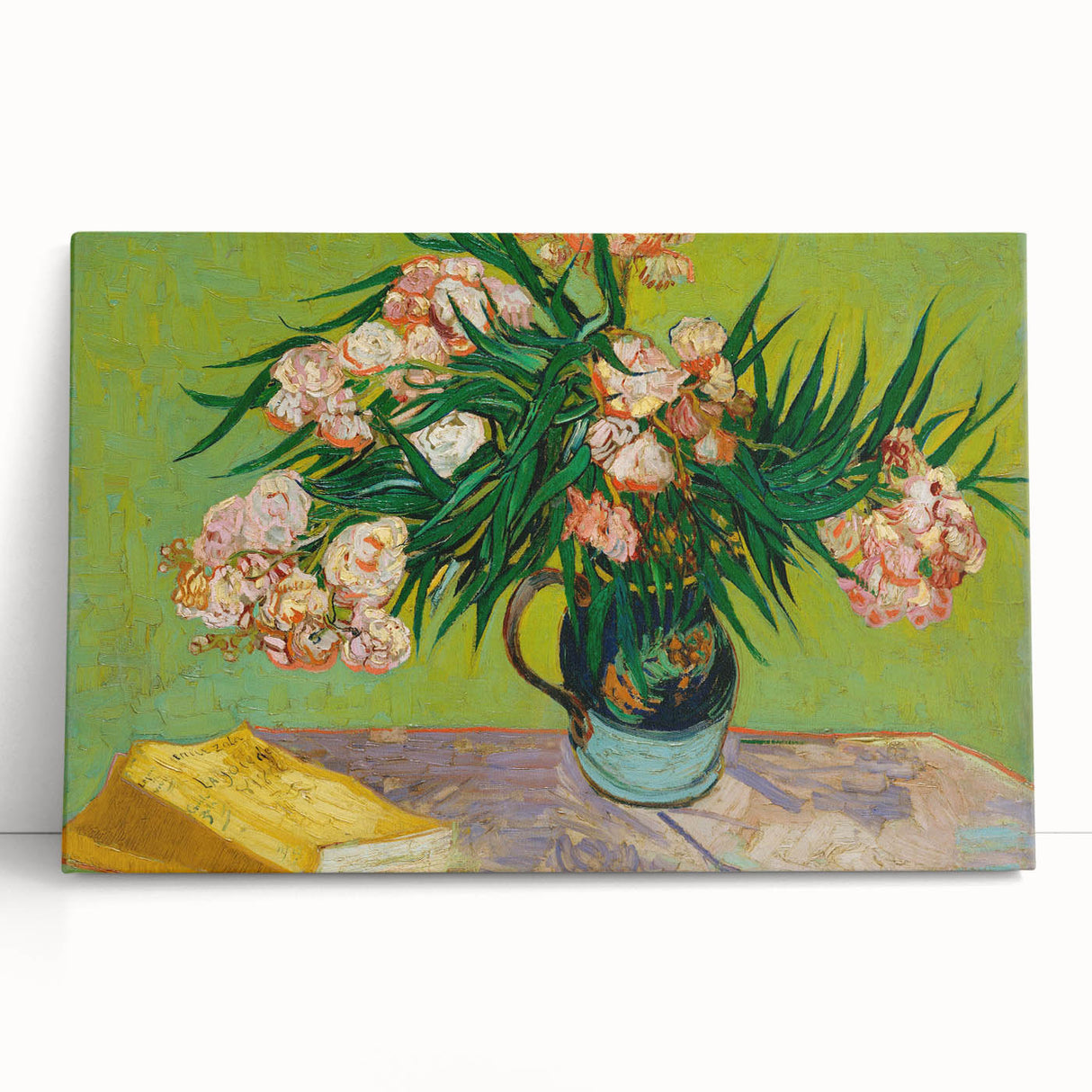 Van Gogh Oleanders - Impressionist Floral Wall Art Canvas Print