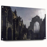 The Ruins of Holyrood Chapel - Romanticism Era Canvas Print