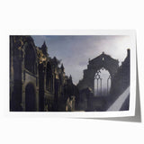 The Ruins of Holyrood Chapel - Romanticism Era Canvas Print