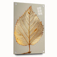 Acrylic glass wall art featuring a vibrant floral and botanical design with intricate details, displayed with pins and showcasing a side view that highlights depth and color.