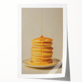 Rolled print of pastries and floral designs in soft pastel shades.