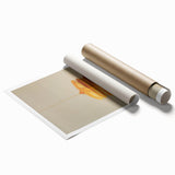 Extra large rolled print featuring pastel-colored floral art, ideal for classy bathroom or large living room wall decor.