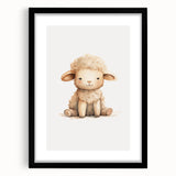 Adorable Lamb Nursery Wall Art – Baby Room Decor & Kids Prints