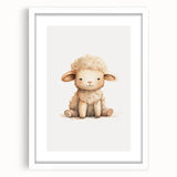 Adorable Lamb Nursery Wall Art – Baby Room Decor & Kids Prints