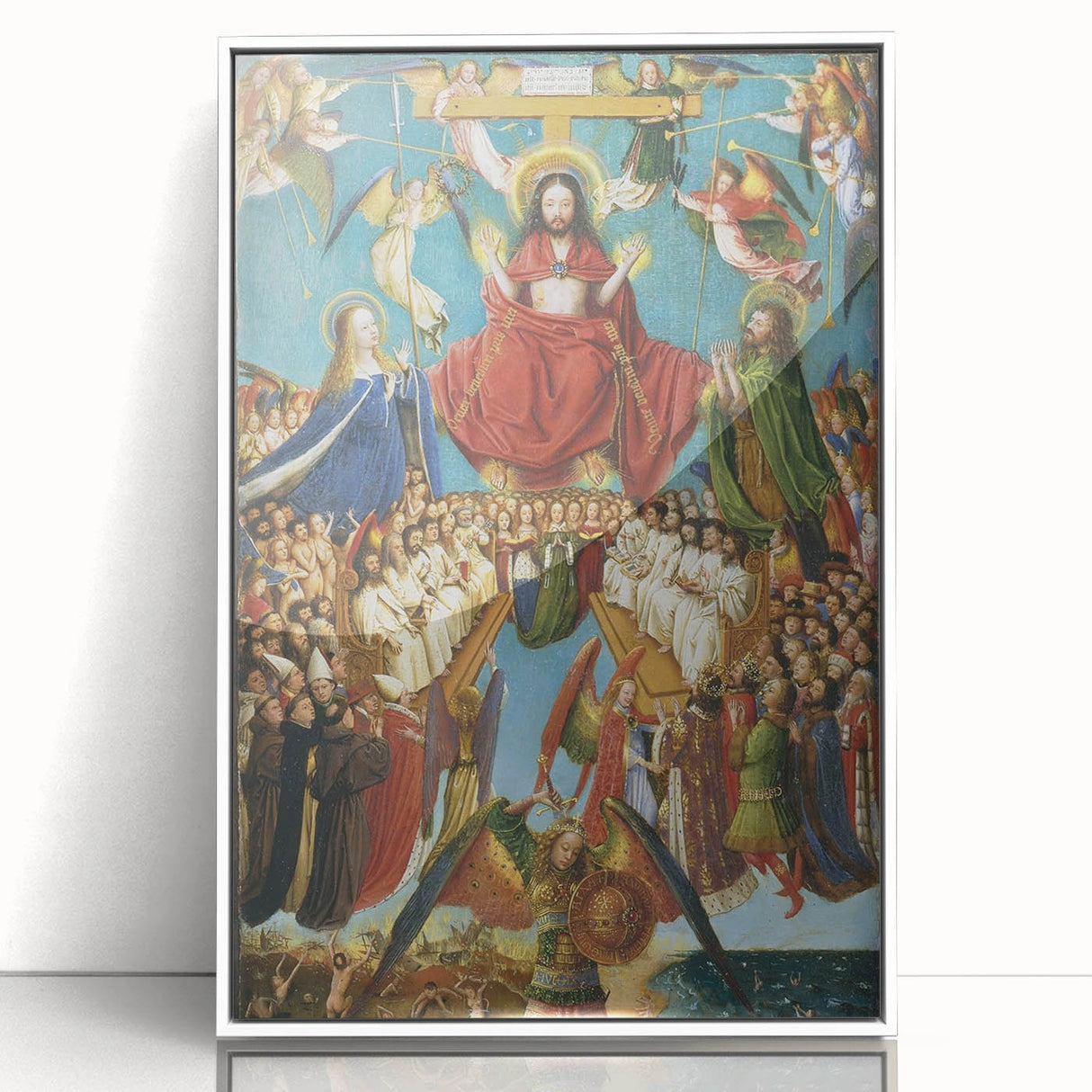 Renaissance Art Prints: Van Eyck's Crucifixion and Last Judgment Decor