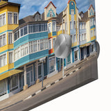 Large abstract depiction of Namibian scenery in muted earth tones on acrylic glass, suitable for dining room art.